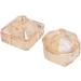 Dappen Nail Dish Champagne Color 2 Piece Dappen Powder Dish with Lid for Holding Acrylic Powder - Buy Online on GoSupps.com