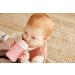 Glass Sippy Cup with Silicone Sleeve & Handles - 150ml Rose Pink for Babies 6m+ - Buy Online on GoSupps.com