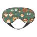 Pomeranians Pattern Mask for Deep Sleep & Relaxation - Adjustable Soft & Breathable Blindfold for Travel Meditation & More