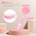 Silicone Manual Facial Cleansing Brush - NADUSEP 2 Pack Soft Bristles Waterproof Exfoliator for Blackheads & Makeup Removal (Blue Pink - Buy Online on GoSupps.com