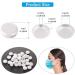 100 Pcs White Silicone Cord Locks for Masks - Adjustable Elastic Stopper for Drawstrings - Non-Slip Buckle for Adults and Kids - Buy Online on GoSupps.com