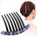 Buy Rhinestone Flower Hair Comb Insert Clip - Blue Hair Accessories for International Shipping - Buy Online on GoSupps.com