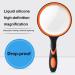 Reading Magnifying Glass | Anti-Slip Handle Magnifying Glasses for Work | Magnifying Glass for Kids Kids Magnifying Glass High-Definition for Elderly Reading Orange1 - Buy Online on GoSupps.com