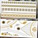 8 Sheets Gold Metallic Temporary Tattoos for Women - Shimmer Designs, Jewelry Fake Tattoo Stickers - Waterproof Body Makeup - Buy Online on GoSupps.com