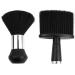 Anseom 2 piece of neck brush hairdresser neck brush set with plastic handle hairdresser neck brush dense fiber bristles barber soft neck duster brush for hairdressers hairdressing hairstyle salon hairstyle hair cutting