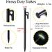 Tent Stake with Hammer 12-Pack 10in Heavy Duty Tent Stakes + 10in Tent Stakes Hammer+Storage Pouch Forged Steel Tent Stakes for Camping Used on Rocks Grassland (Tent Stakes+Hammer) Tent Stakes and Hammer - Buy Online on GoSupps.com