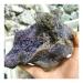Real Natural Grape Agate Purple Prehnite Specimen Raw Collectibles Stones and Crystals Decor (Size : 300-400g one)