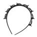Bangs Hairstyle Hairpin Twist Plait Headband Hollow Woven Sectional Clip Headband Double Bangs Hairstyle Hairpin Headband With Clip For Weddings Black