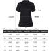 Vidusou Women's Short Sleeve Golf Polo Shirt - Medium Black - Buy Online on GoSupps.com
