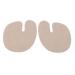 Prevent Abrasion Leather Material Easy to Use Flip Flops Forefoot Pad with Enhanced Comfort for Sandals and Slippers (Apricot)