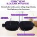BEGONBOHO 3D Contoured Sleep Mask 2 Pack for Women Men - Comfortable & Adjustable Eye Blinder for Travel, Nap, Yoga - Super Soft & Breathable (Black/Blue) - Buy Online on GoSupps.com