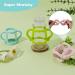 Soft Silicone Baby Bottle Handles - Perfect for Self-Feeding | Dr. Brown's 3-Piece Set (Pink Green Blue) - Ideal for Narrow Bottles - Buy Online on GoSupps.com