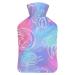 Hot Water Bottle With Lid Jellyfish Texture Rubber Hot Water Bag For Pain Relief Cramps Foot Warmer Hot And Cold Therapy