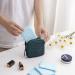 CCLEOOCOO Sanitary Napkin Storage Bag | Waterproof Menstrual Cup Pouch & Makeup Wallet | Green Leather Zipper Pouch - Buy Online on GoSupps.com