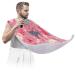 Cats Painting Beard Bib Apron Beard Bib Hair Catcher for Men Shaving and Trimming Non-Stick Waterproof Beard Cape Grooming Cloth with 2 Suction Cups Gifts for Men