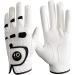 Lovmead golf gloves men for left hand with ball marker 1 piece all -weather cabretta leather handle golf glove right -hand shell right -handed comfort size s m ml l xl