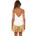 LAEMILIA Womens Floral Print Elastic Waist Flared Mini Skater Skirt - Yellow - Buy Online on GoSupps.com