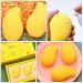 Beaupretty 3pcs Mango Cosmetic Egg Sponge Set - Premium Liquid & Cream Makeup Sponges for Flawless Foundation Application - Buy Online on GoSupps.com