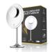 Miusco 9 Lighted Makeup Mirror Pro | 5X + 10X Magnification | Ultra Bright HD Lighting | Rechargeable & Cordless | Adjustable Brightness | Touch Activated | Brush Stainless Steel - Buy Online on GoSupps.com