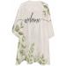 Fall Green Eucalyptus Barber Cape - Adjustable Hair Cutting Cape for Men Women & Kids | Vintage Botanical Design | 55x63 Inch Light Beige & Grass Green - Buy Online on GoSupps.com