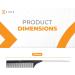 Kobe Professional Carbon Fibre Metal Tail Comb - Fine Teeth, Lightweight, Shatter-Proof, Anti-Static, 230mm Long - Ideal for Backcombing, Weaving, Tinting, Perming & Styling - Buy Online on GoSupps.com
