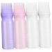 Didiseaon Lot de 4 Flacons Applicateurs pour Coloration Racine Peigne Int gr Bouteille Facile Presser R utilisable pour Soin Capillaire pour Usage Salon ou Domicile