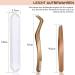 Eyeline Pliers for Artificial Eyelashes - 2 Pcs Stainless Steel Tweezers & Applicator for Individual Eyelash Extensions - B&Q Quality - Buy Online on GoSupps.com