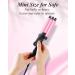 Mini 1/2 Inch Three Barrel Curling Iron for Home and Travel - Youuish Small Curling Wand with Ceramic Tourmaline for Added Shine - Dual Voltage Hair Crimper in Pink - Buy Online on GoSupps.com