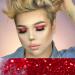 LA Splash Metallic Red Eyeshadow Powder - Crystallized Glitter for Carnival, Masquerade, Party, Holiday - Buy Online on GoSupps.com