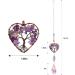 Amethyst Sun Catcher with Tree of Life Pendant - Natural Quartz Gemstone Rainbow Maker for Spiritual Women - Buy Online on GoSupps.com