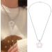 OralGos Trendy Flower Pendant with Pearl Collar Chain for Women | Elegant Jewelry & Accessories | International Shipping - Buy Online on GoSupps.com