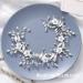 Unsutuo Silver Crystal Flower Bridal Hair Vine | Wedding Hair Accessories for Women and Girls - Buy Online on GoSupps.com