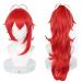 Anime Cosplay Wig Genshin Impact Wig with Free Wig Cap for Halloween Party Carnival Nightlife Concerts Weddings (Diluc Ragnvindr)
