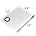 Pro Stainless Steel Makeup Palette Spatula Tool for Nail Art & Eye Shadow - Professional Pigment Blending, Lightweight - 5.9 x 3.9 inches - Buy Online on GoSupps.com