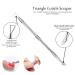 YGDZ 3PCS Stainless Steel Cuticle Pusher Set for Manicure and Pedicure - Nail Cuticle Remover and Scraper Tools for Fingernails and Toenails - Buy Online on GoSupps.com