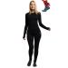 Merino.tech 100% merino underwear women set - light middleweight functional underwear merino wool long arm shirt and pants + hiking socks made of merino wool