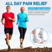 HUEGLO Ankle Bandage Socks for Plantar Fasciitis & Neuropathy | Orthopedic Compression & Arthritis Relief | 4 Pairs Black M - Buy Online on GoSupps.com