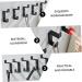 OSALADI 2pcs Up and Down Double Hook 2 Metal Clothes Home Storage Hook Towel Rack Double Fork 8.7x3cm Black - Buy Online on GoSupps.com