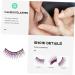 Angoily 30 Pairs Diamond False Eyelashes Eyelash Kit Eyelashes Kit Eyeliner Sticker Reusable Lashes Fake Lashes Party Cosplay Lashes Clothing Chemical Fiber Hard Stem Fluffy Miss Purple - Buy Online on GoSupps.com