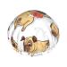 Funny dog Printed Shower Cap Bath Cap Waterproof Shower Caps Fits All Head Sizes All Hair Textures for Women Hair Bath Caps