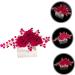 Beatifufu Rose Hair Comb Rose Head Decor Hair Jewelry Comb Wedding Hair Side Comb Wedding Hair Accessories for Brides Bridesmaid Hair Comb Female Insert Comb Wedding Hair Comb Cloth Red - Buy Online on GoSupps.com