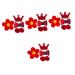 FRCOLOR 4 Sets girls hair clip bow hair clips toddler alligator clips toddler girl hair clip flower hair clips kids hair pin flower claw clips flower hair pin Metal crown Princess Miss