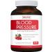 Blood Pressure Support Supplement (Non-GMO) - Premium Natural Herbs, Vitamins & Berries - High Dosage of Hawthorn Extract  Berry Lower Pills  90 Capsules