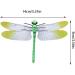 Siopob Fly Repeller Pendant Dragonfly Shape Lifelike Gnat Trapper Realistic Fly Trap Portable Safe Harmless Gnat C-atcher Fly Repeller for Camping Fishing Climbing Outings Hiking 14cm Dragonfly Green Brooch - Buy Online on GoSupps.com