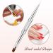 Dual-Ended Nail Design Brush - Professional Hard Gel & Rhinestone Handle for French Manicure & Nail Art - Buy Online on GoSupps.com