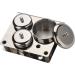 3-Piece Stainless Steel Nail Art Powder Storage Box Set | Compact Manicure Tools for Liquid & Powder | International Shipping Available - Buy Online on GoSupps.com