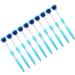 10-Piece Tongue Scraper Set - Long Handle Ergonomic Silicone Cleaning Brush for Oral Health & Fresh Breath - Blue - Buy Online on GoSupps.com