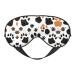 Animal Paw Prints Print Unisex Sleeping Eye Mask Soft Comfortable Light-Blocking Eye Mask Black