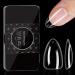 Durable Clear Gel Nail Tips False Nails Art Extensions Suitable for Nail Enthusiasts and DIY Lovers - Buy Online on GoSupps.com