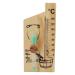 Mini moisturizer and thermometer for the interior with double display wood-hygrometer thermometer with two dials ideal for home office baby room sauna